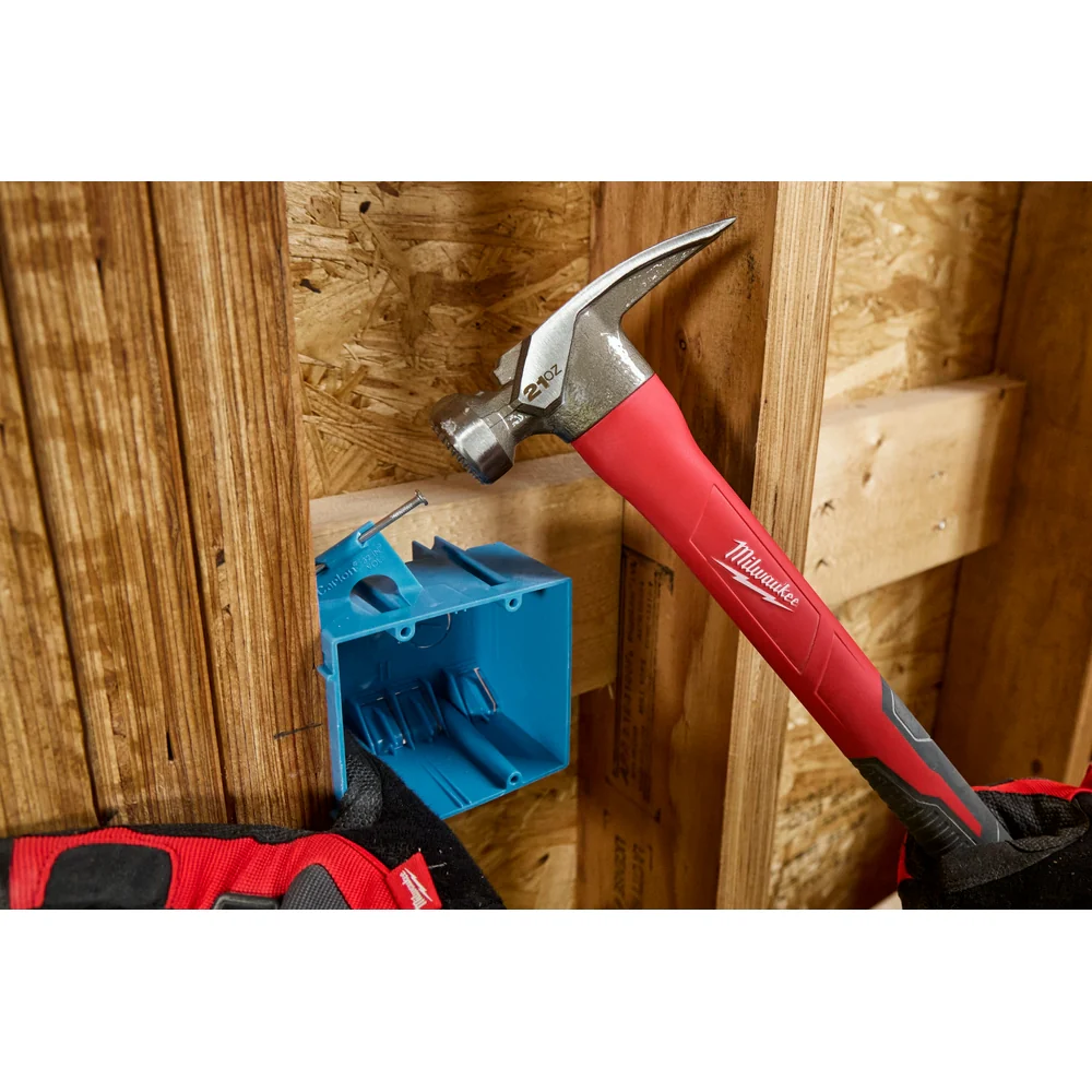 Milwaukee 21oz Milled Face Poly/Fiberglass Hammer 48-22-9320 - Image 7