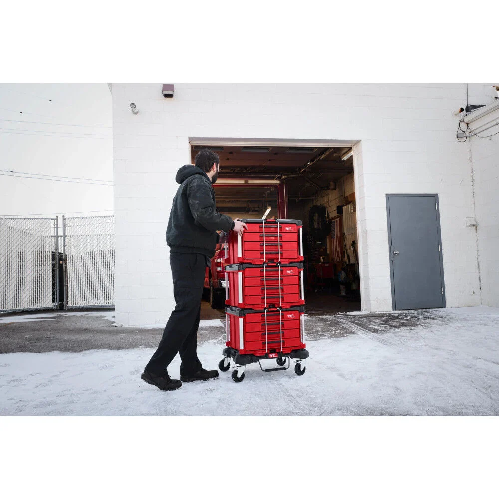 Milwaukee 1/4 Inch, 3/8 Inch, and 1/2 Inch Drive Metric and SAE Ratchet and Socket Set with PACKOUT 4-Drawer Tool Box 48-22-9491 - Image 21