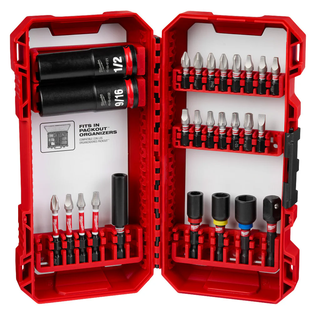 Milwaukee SHOCKWAVE Impact Duty 26PC Drill, Drive & Fasten Set 48-32-4408 - Image 14