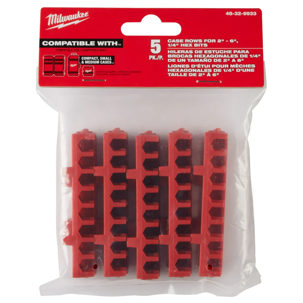 Milwaukee Small & Medium Case Rows for Impact Driver Accessories 5PK 48-32-9933 - Image 10