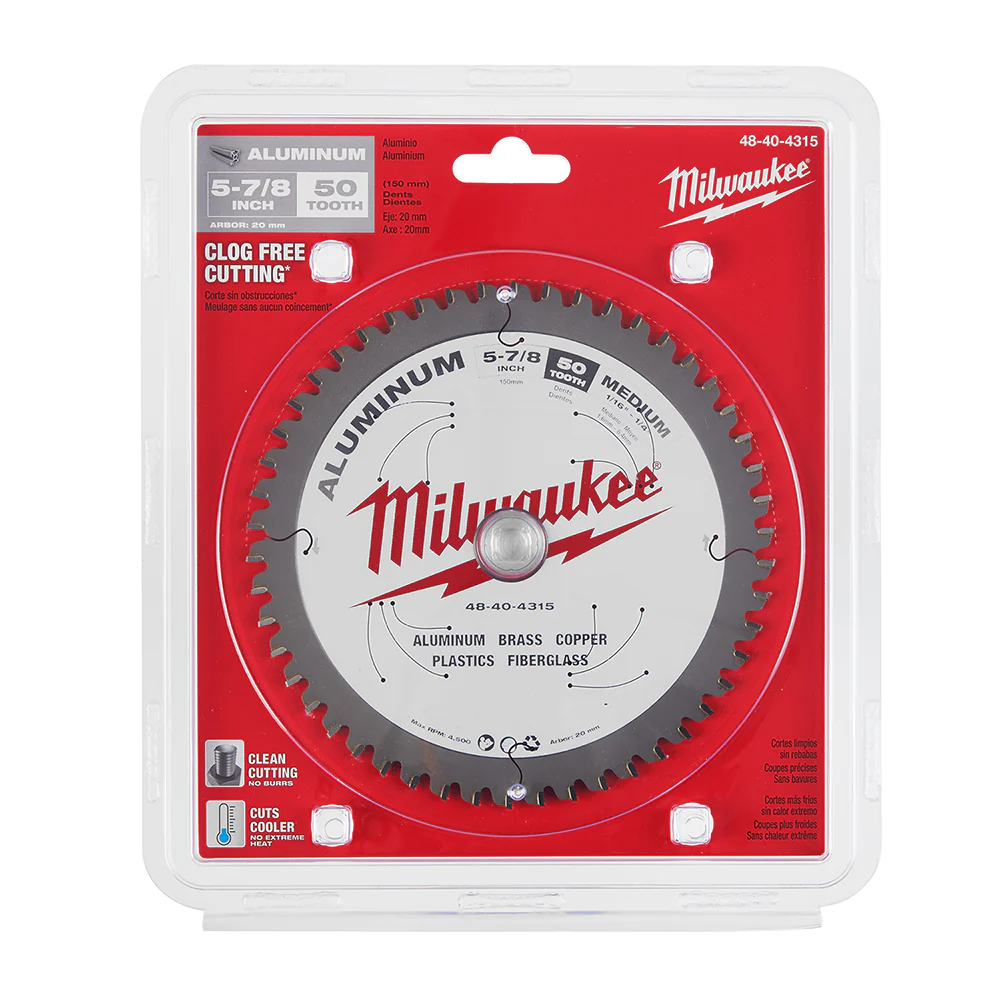 Milwaukee 5-7/8" 50T Aluminum Metal Cutting Circular Saw Blade 48-40-4315 - Image 7