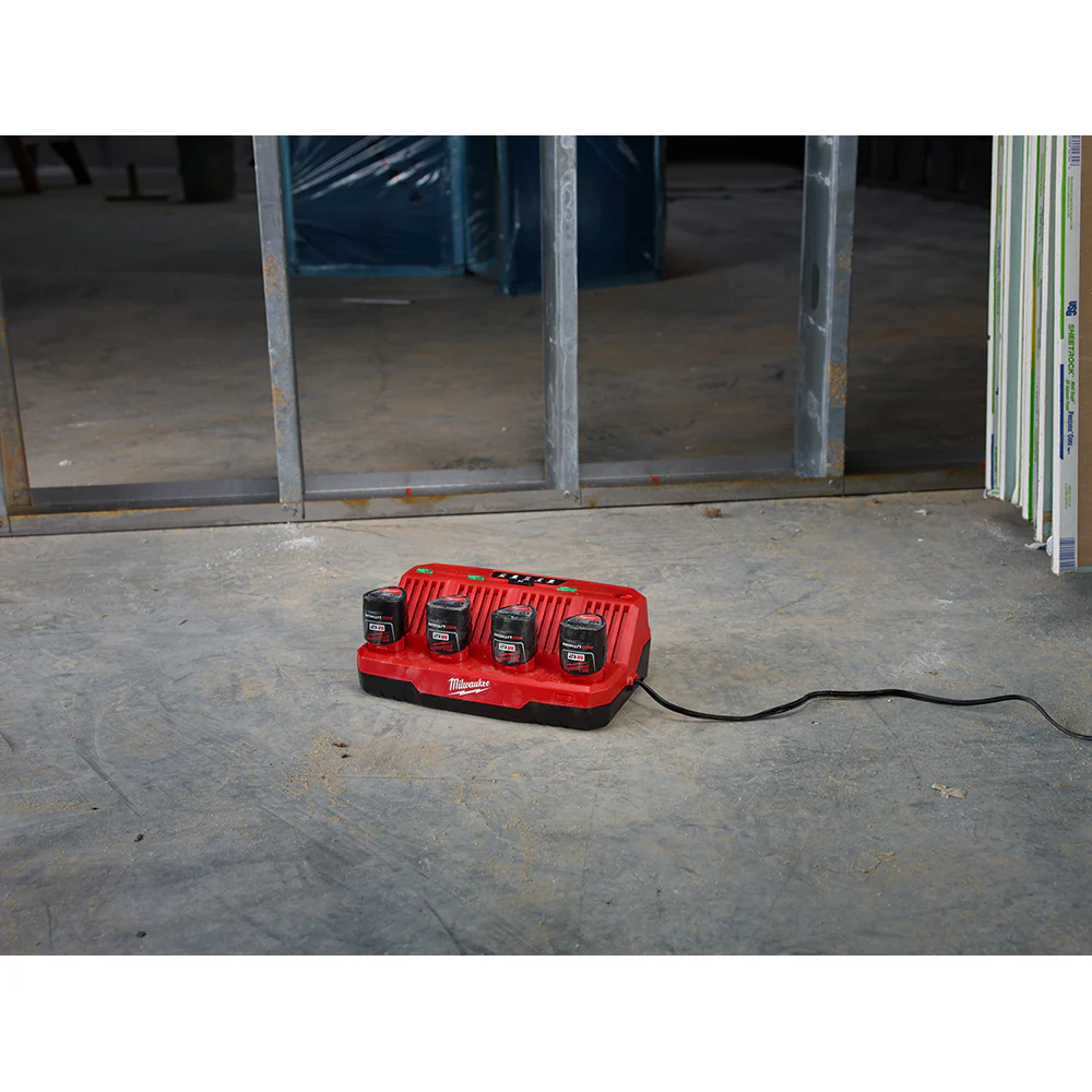 Milwaukee M12 Four Bay Sequential Charger 48-59-1204 - Image 8