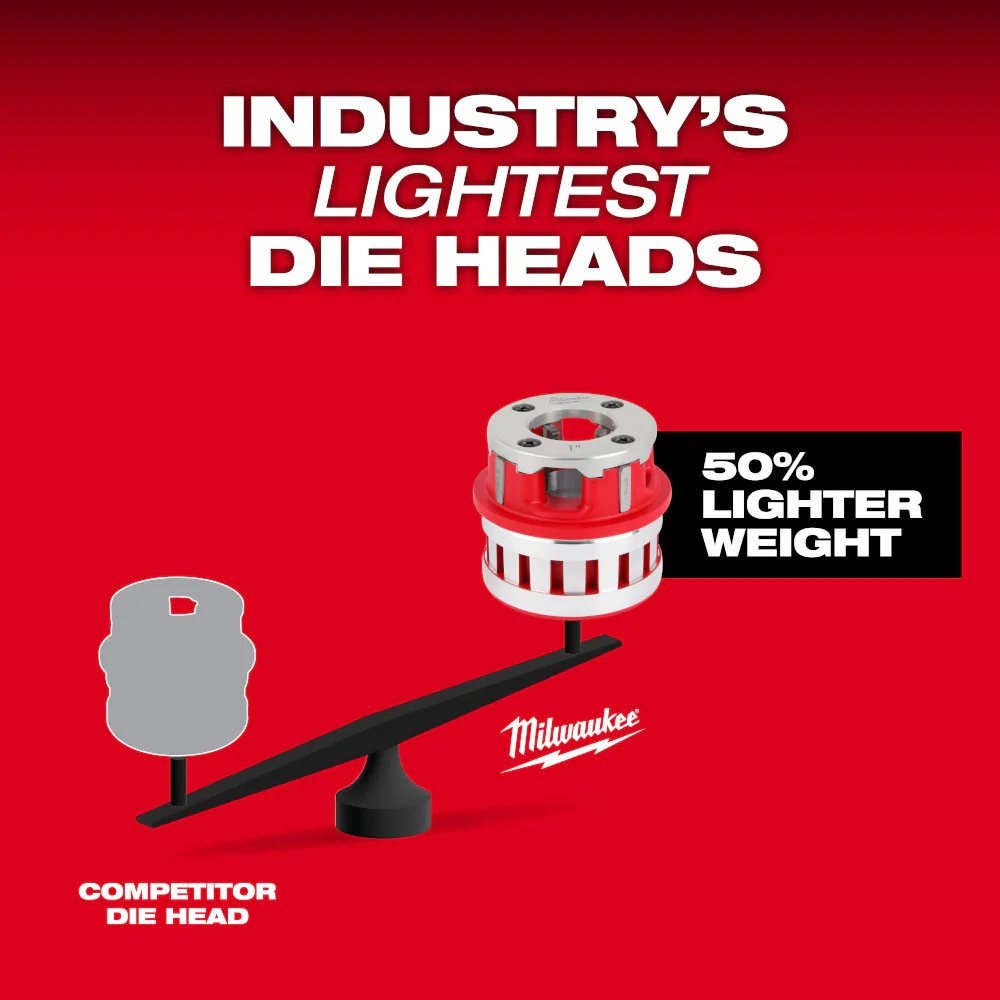 Milwaukee 3/4" High Speed NPT Forged Aluminum Die Head 48-36-1008 - Image 5