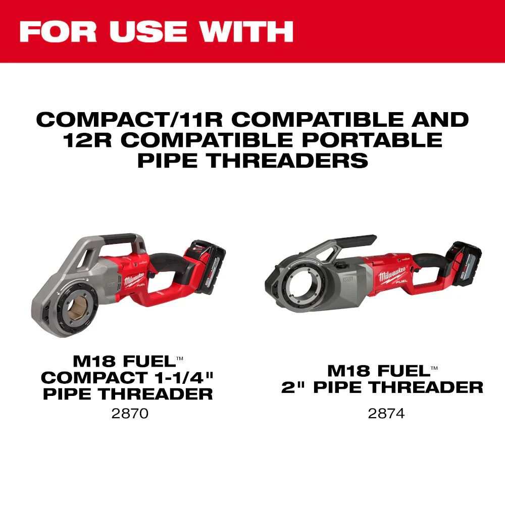 Milwaukee 1" High Speed Steel NPT Portable Pipe Threading Dies 48-36-1110 - Image 5