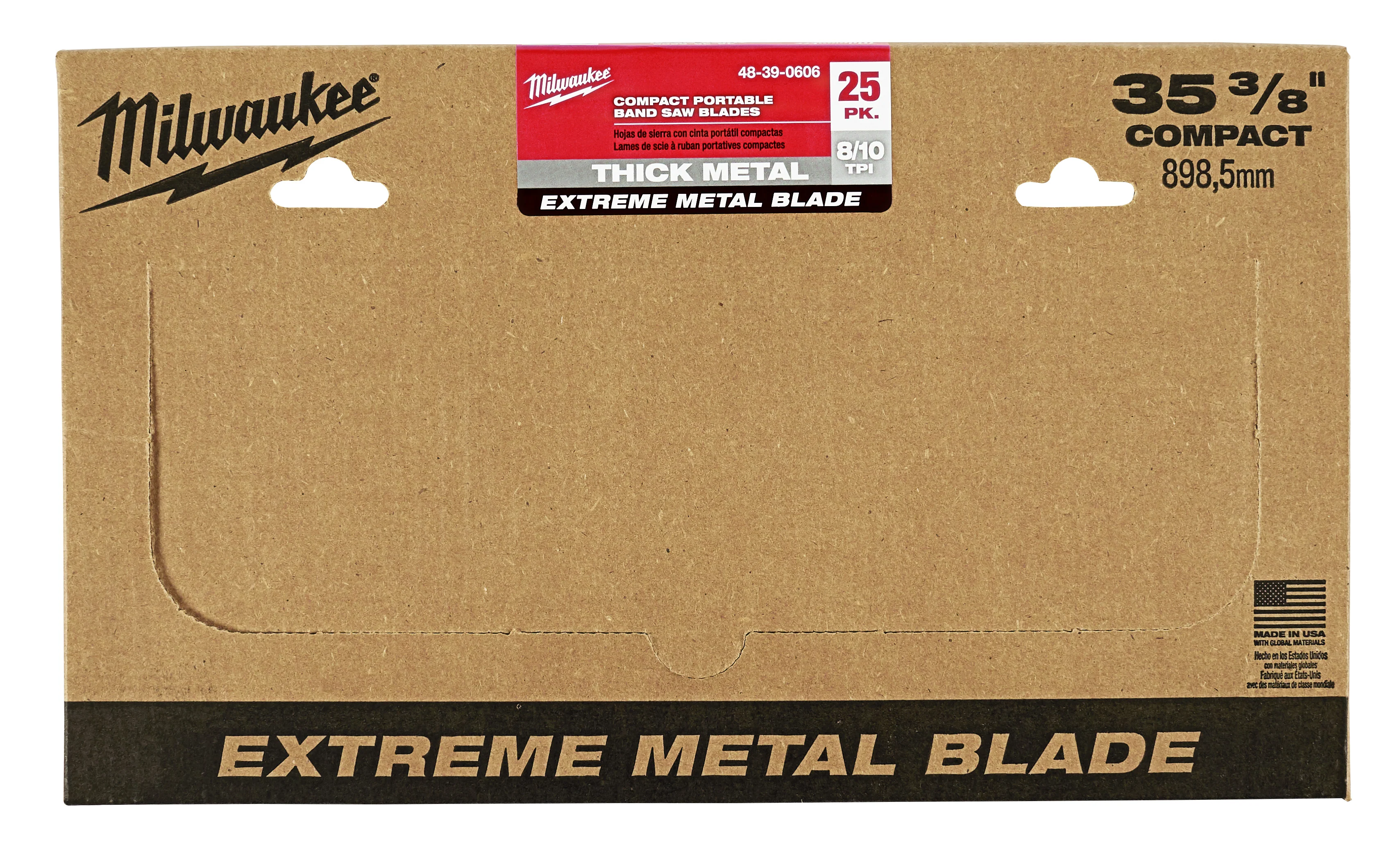 Milwaukee Extreme Metal Band Saw Blades 44-7/8" 8/10 TPI 3PK 48-39-0606 - Image 5