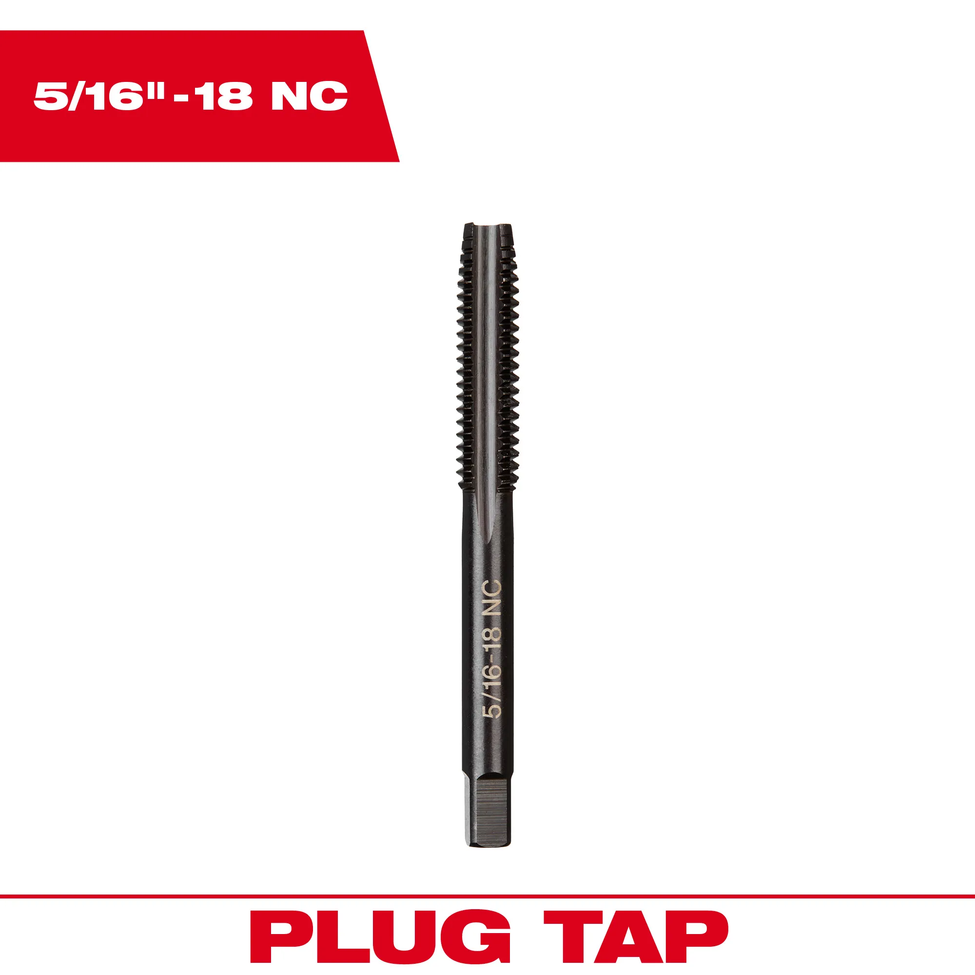 Milwaukee 3/8"-16 UNC Straight Flute Plug Tap 49-57-5107 - Image 11