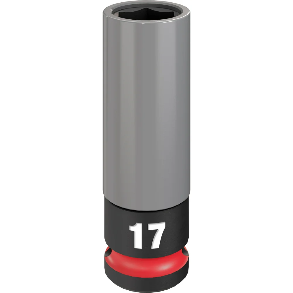 Milwaukee SHOCKWAVE Impact Duty 1/2" Drive 17MM Metric Lug Nut Wheel Socket 49-66-7802 - Image 2