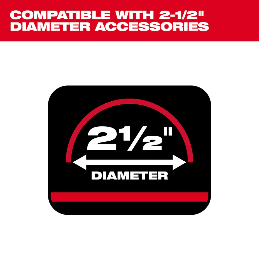 Milwaukee 2-1/2” x 16' Flexible Vacuum Hose 49-90-2004 - Image 3