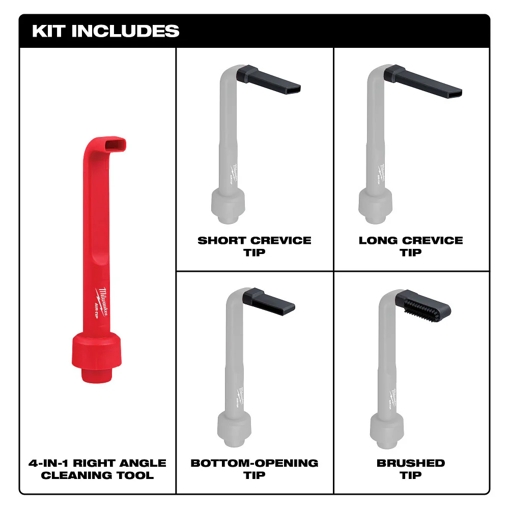 Milwaukee AIR-TIP 4-in-1 Right Angle Cleaning Tool 49-90-2026 - Image 4