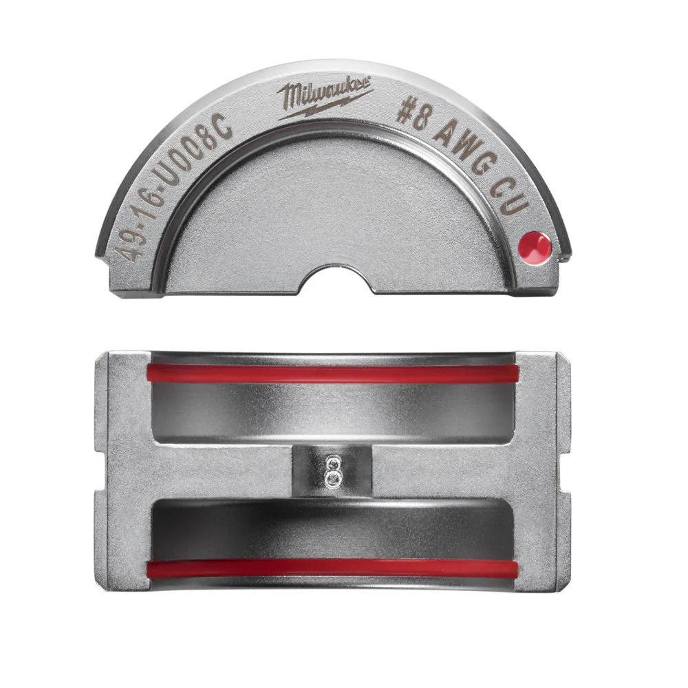 Milwaukee M18 FORCE LOGIC U Style Die #8 AWG Copper 49-16-U008C - Image 2