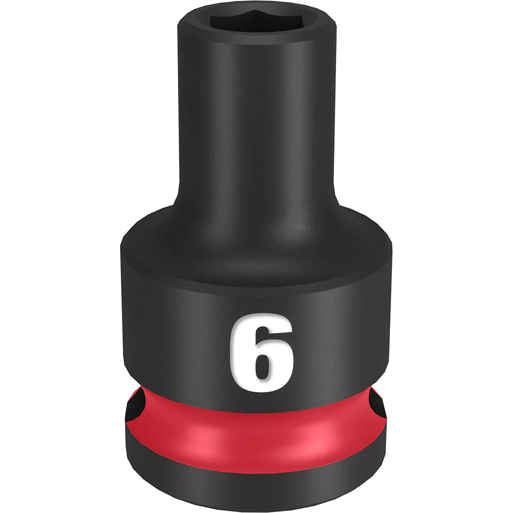 Milwaukee SHOCKWAVE Impact Duty 3/8" Drive 6mm Standard 6-Point Socket 49-66-6130 - Image 2