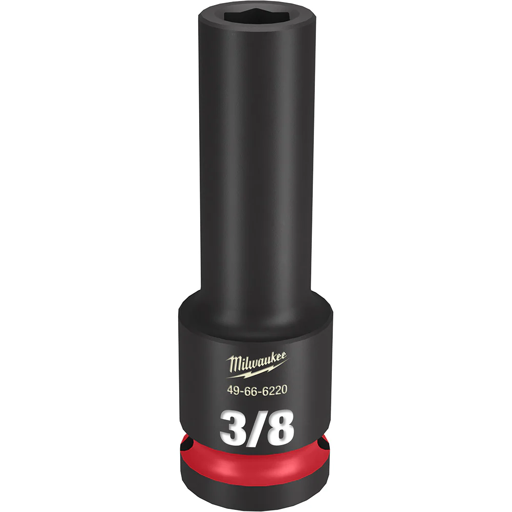 Milwaukee SHOCKWAVE Impact Duty 1/2" Drive 3/8" Deep 6-Point Socket 49-66-6220 - Image 2