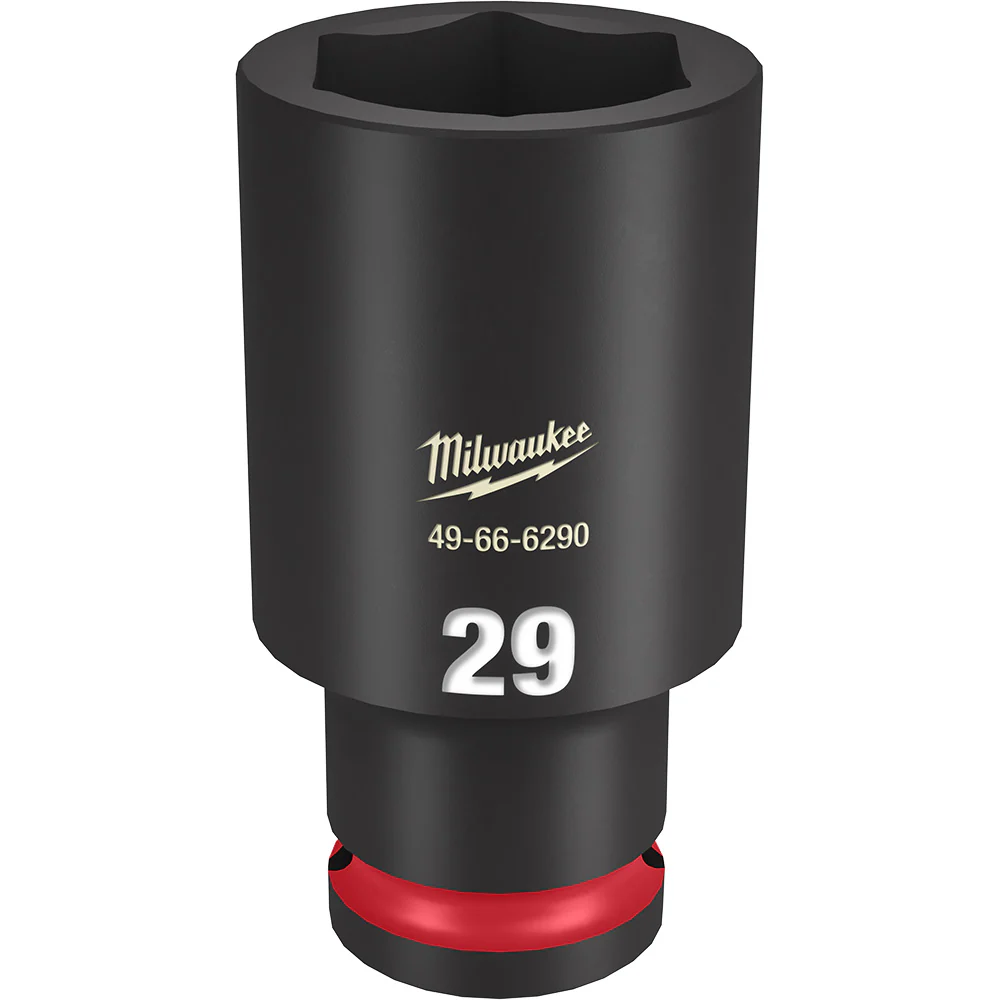Milwaukee SHOCKWAVE Impact Duty 1/2" Drive 29MM Deep 6 Point Socket 49-66-6290 - Image 2
