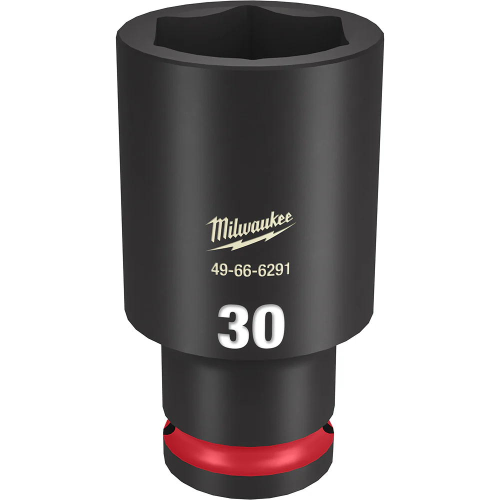 Milwaukee SHOCKWAVE Impact Duty 1/2" Drive 30MM Deep 6 Point Socket 49-66-6291 - Image 2