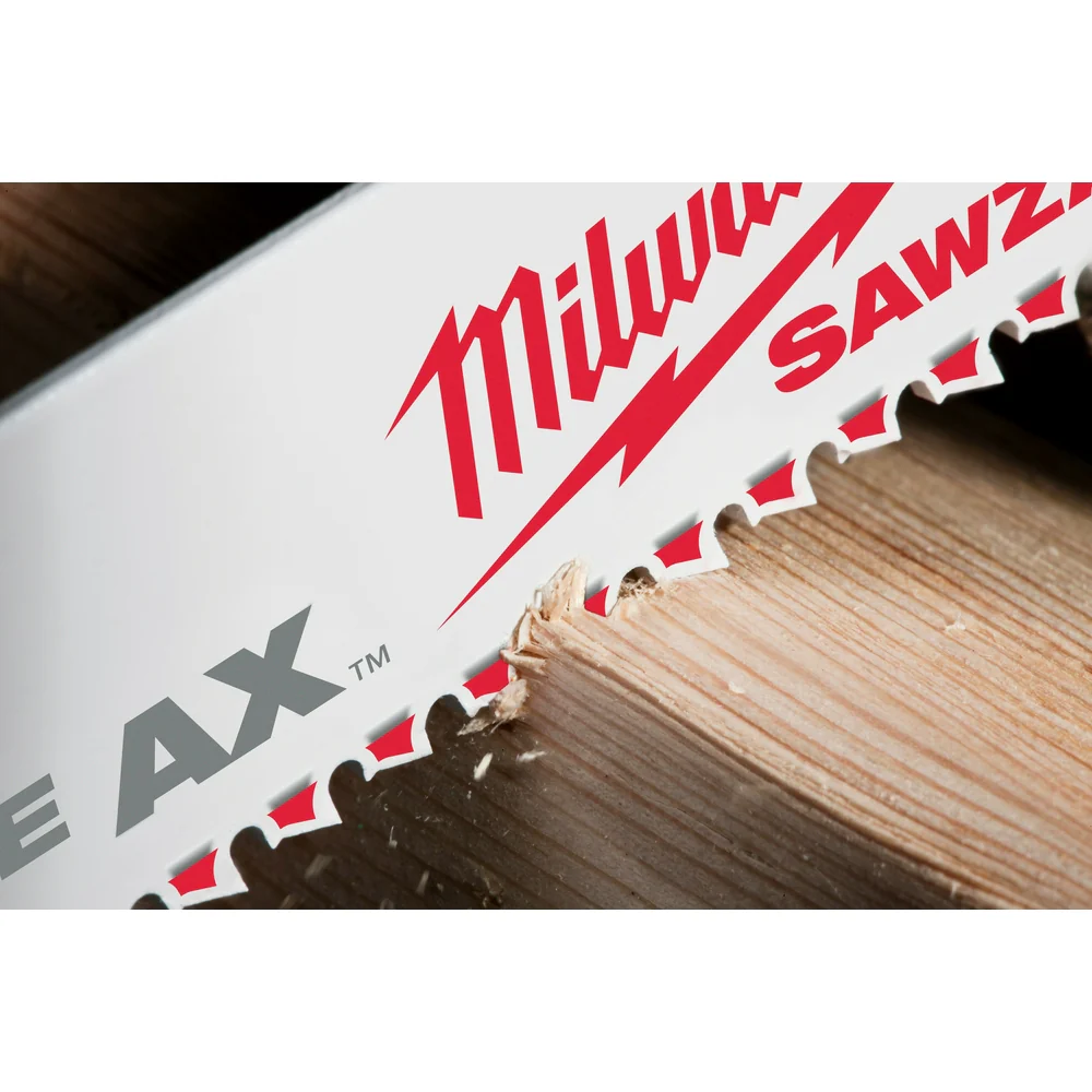 Milwaukee 6" 5 TPI The AX Wood with Nails SAWZALL Blades (5 Pk) 48-00-5021 - Image 27