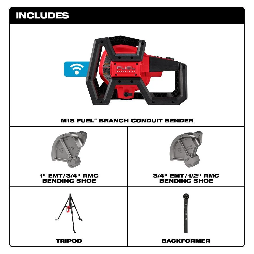 Milwaukee M18 FUEL Branch Conduit Bender with AUTO-ZERO M18 5150-20 - Image 17