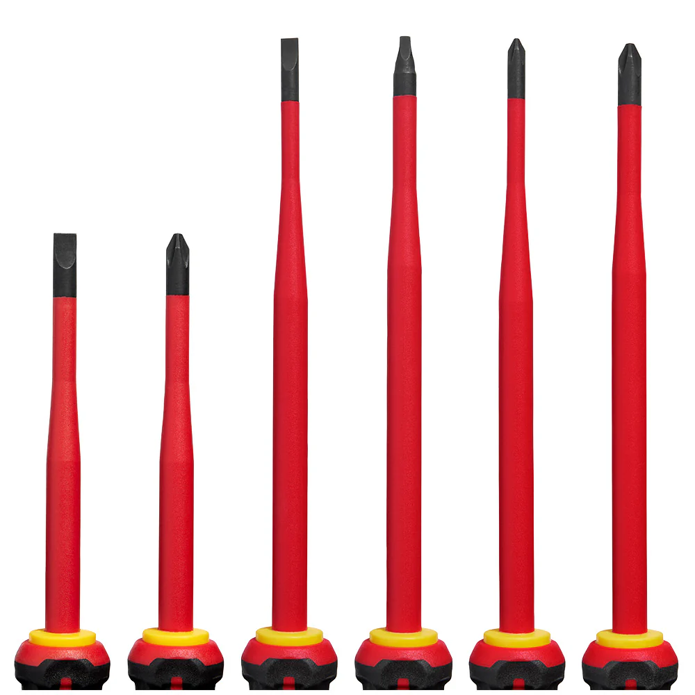 Milwaukee 1000V Insulated Slim Tip Screwdriver Set 6PC 48-22-2206 - Image 4