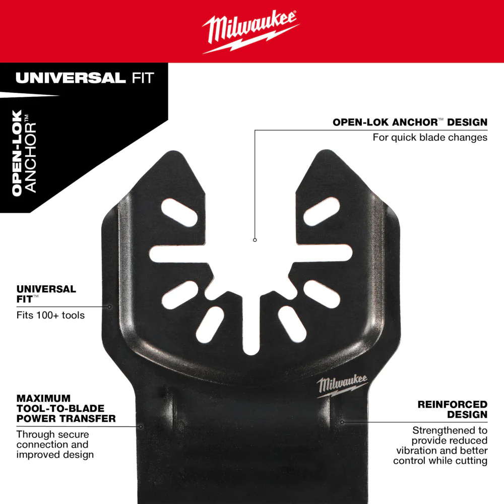 Milwaukee OPEN-LOK Multi-Tool Blade Variety Kit 6PC 49-10-9112 - Image 6