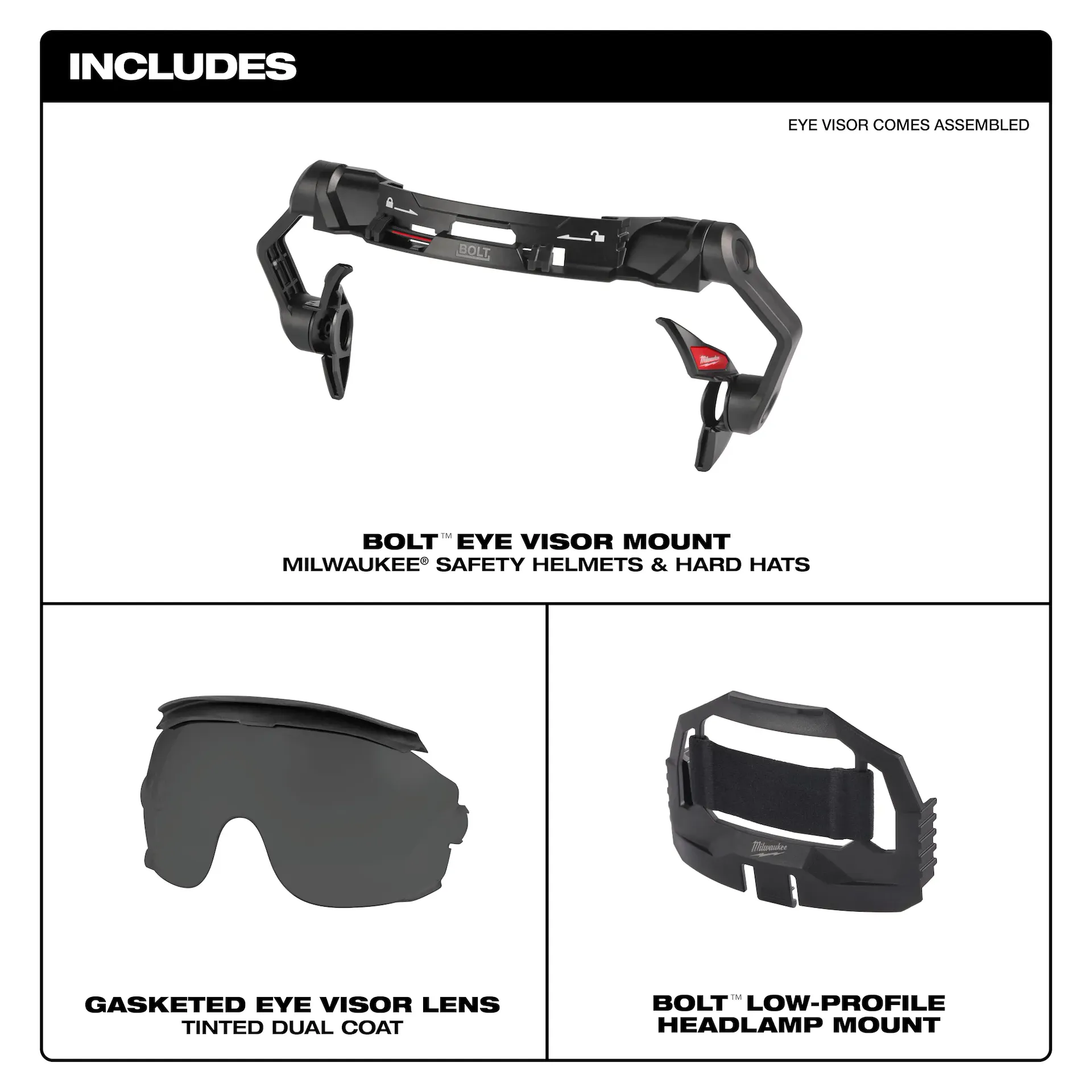 Milwaukee BOLT Gasketed Eye Visor Clear 48-73-1412 - Image 7