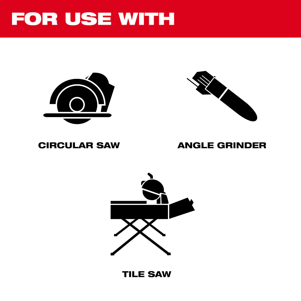 Milwaukee 4-1/2" Continuous Tile Diamond Blade 49-93-9502 - Image 20