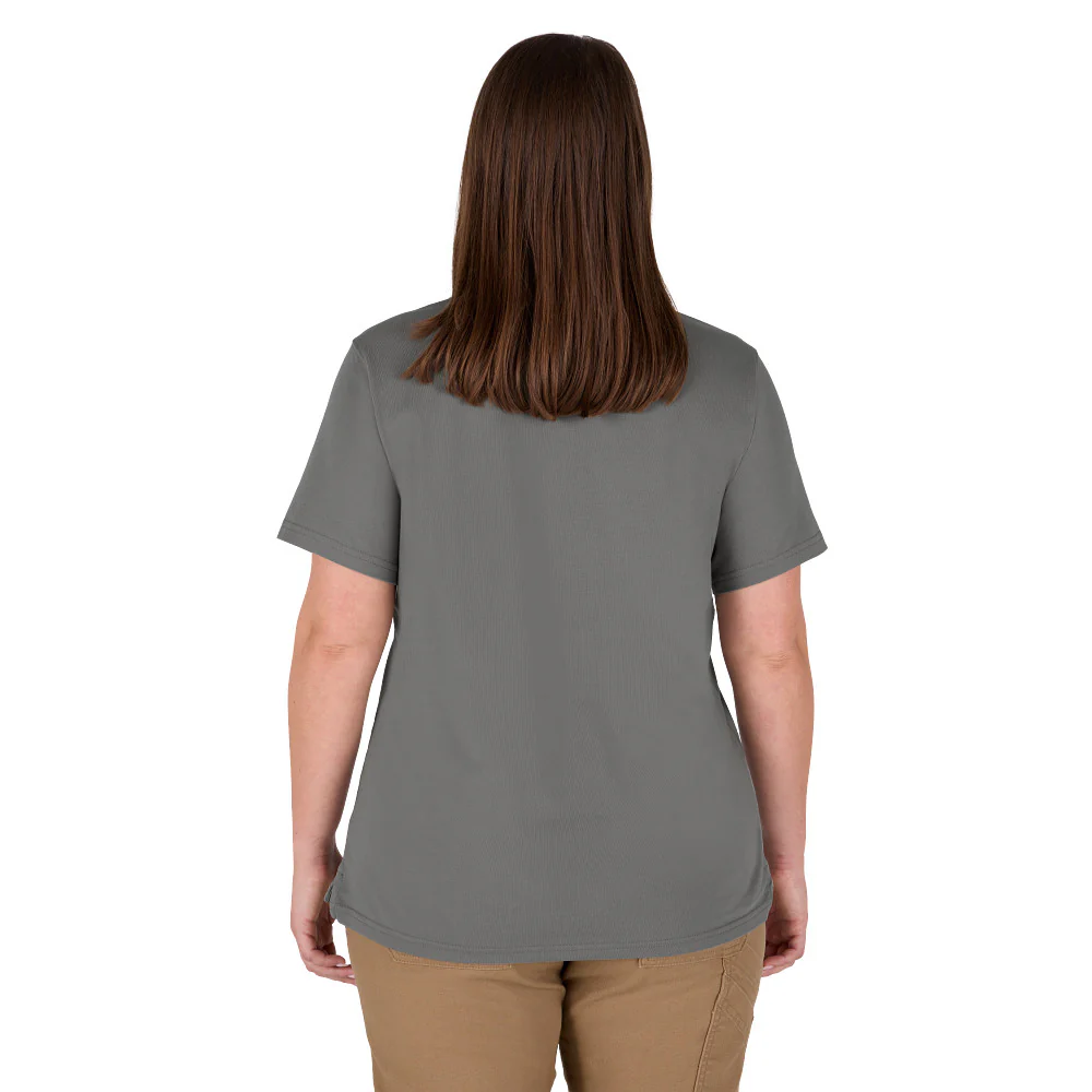 Milwaukee Women's GRIDIRON Short Sleeve Pocket Tee - Black - XS - F451B-XS - Image 88