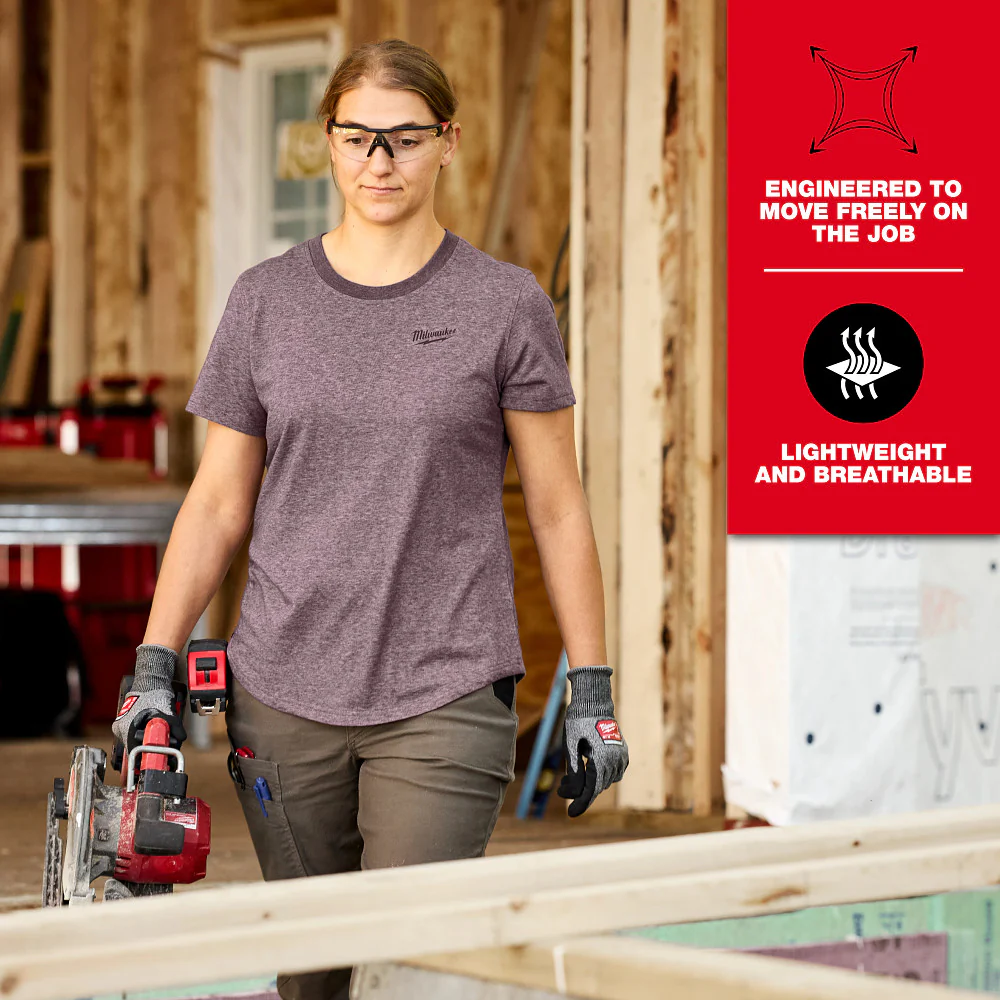 Milwaukee Women’s FREEFLEX™ Short Sleeve Hybrid Tee F452B-XS - Image 4