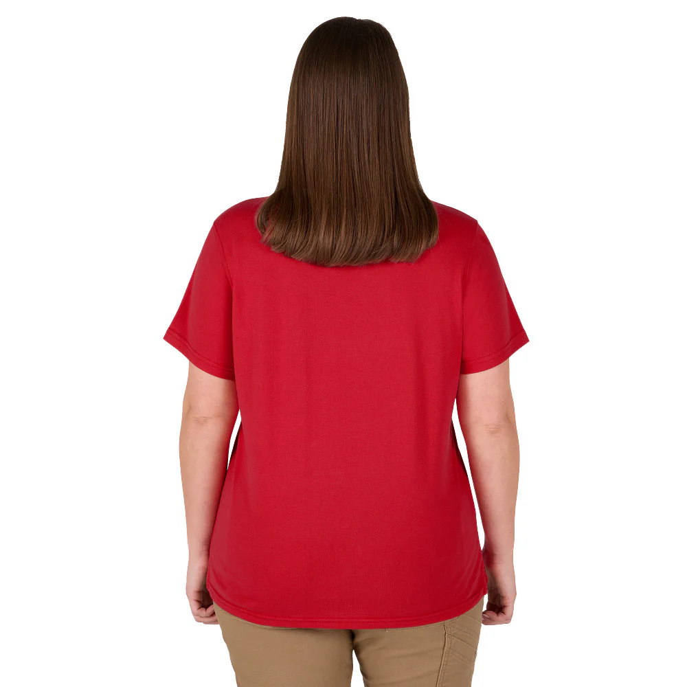 Milwaukee Women's GRIDIRON Short Sleeve Logo Tee F453R-XS - Image 5
