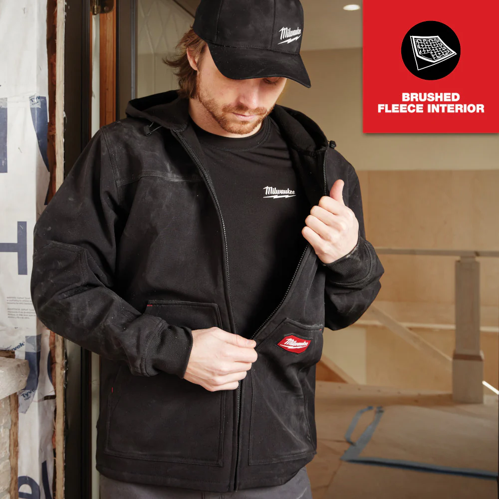Milwaukee FREEFLEX Softshell Hooded Jacket - Black - Small 312B-S - Image 33