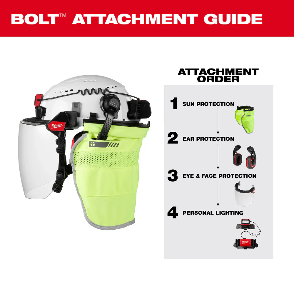 Milwaukee Front Brim Hard Hat with 6-Point Suspension BOLT System 48-73-1120 - Image 103