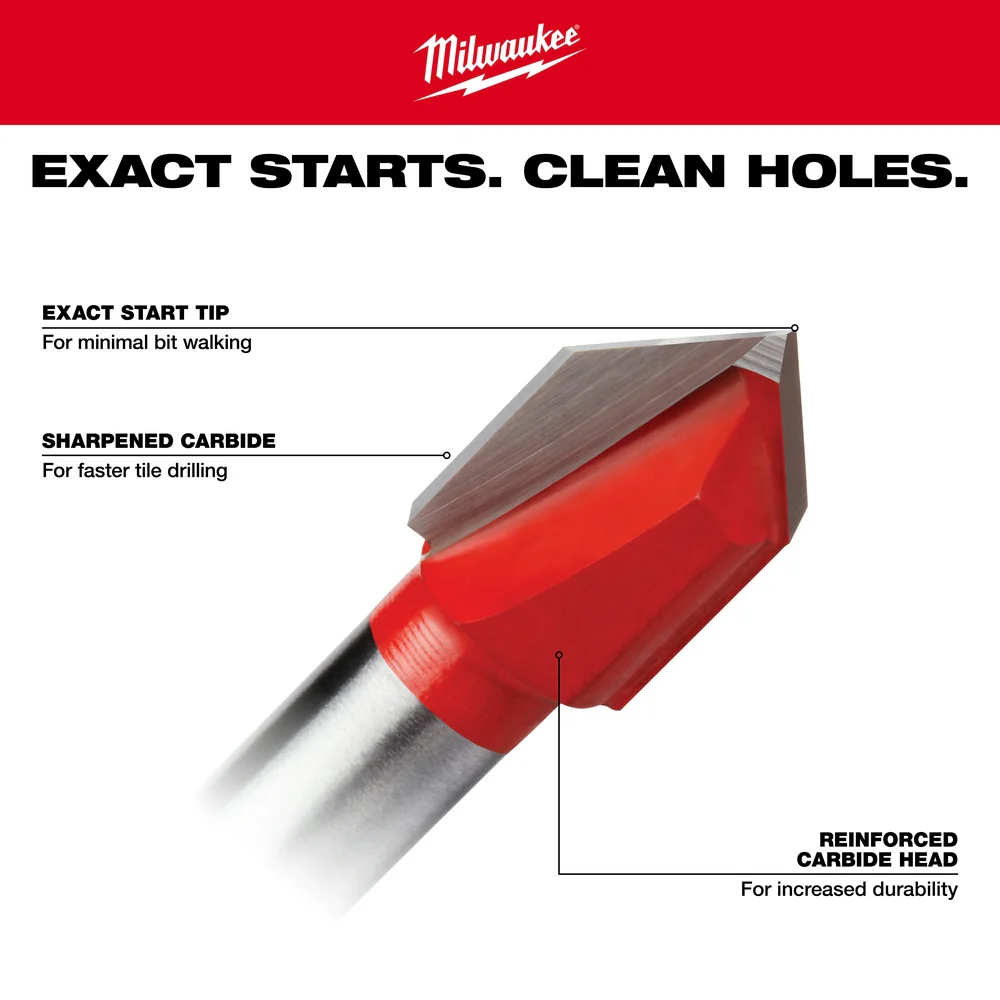 Milwaukee 1/8" Glass and Tile Drill Bit 48-20-8980 - Image 27