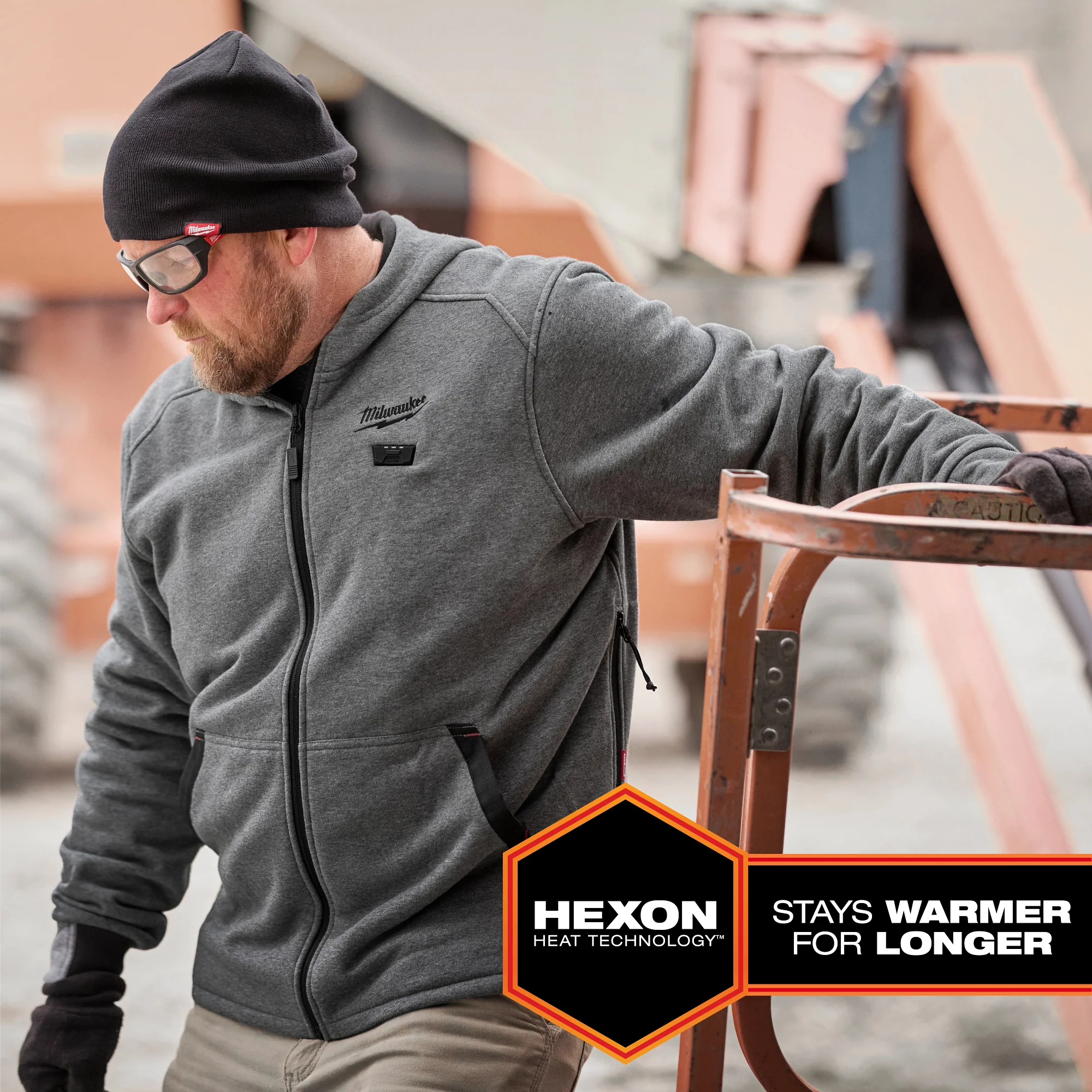 Milwaukee HEATED HOODIE KIT - GRAY XL M200G-21XL - Image 5