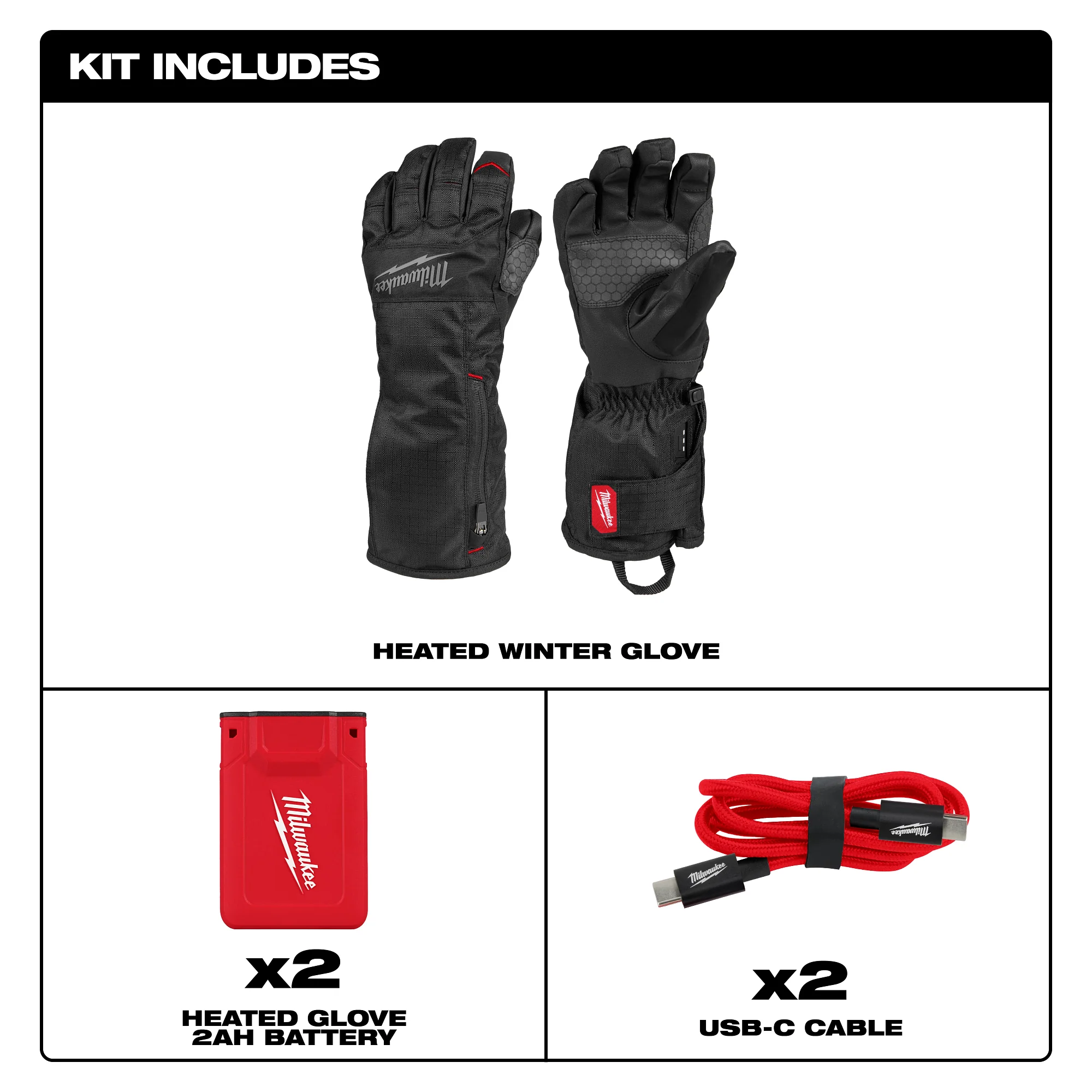 Milwaukee Heated Winter Gloves M700B-21S - Image 3