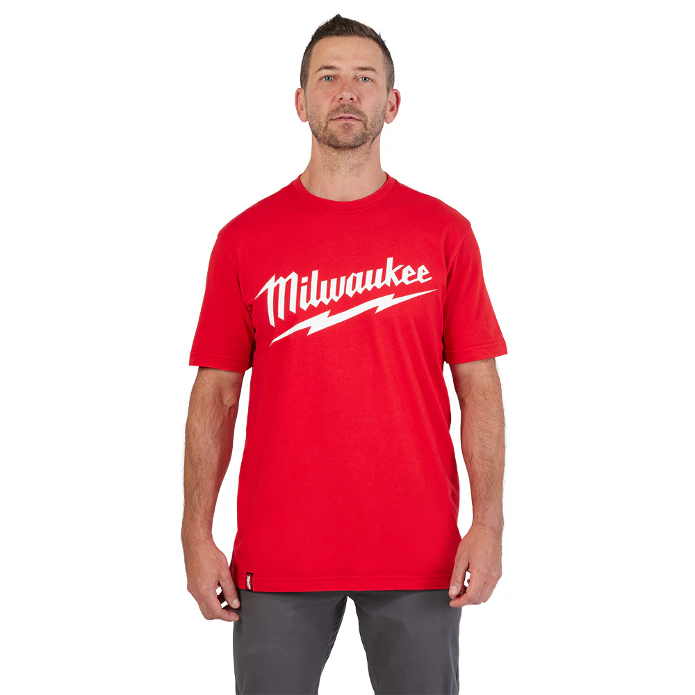 Milwaukee Heavy Duty Short Sleeve T-Shirt - Red - Small 607R-S - Image 5