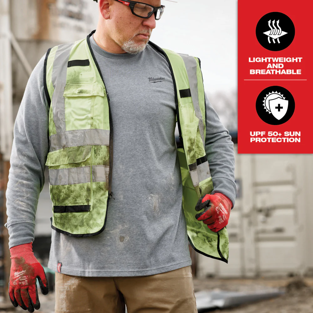 Milwaukee Long Sleeve Hybrid Work Tee - Black - Small 604B-S - Image 163
