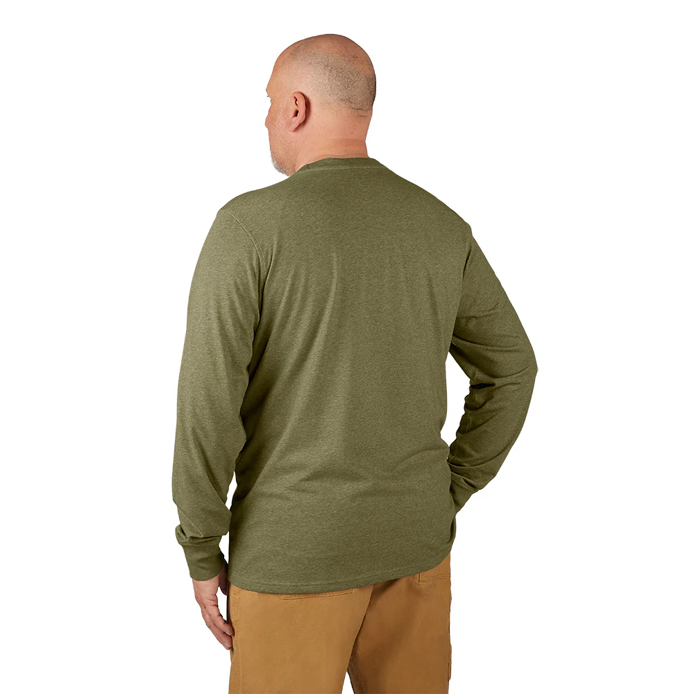 Milwaukee Long Sleeve Hybrid Work Tee - Black - Small 604B-S - Image 265