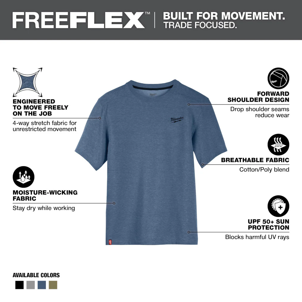 Milwaukee Short Sleeve Hybrid Work Tee 603B-S - Image 105