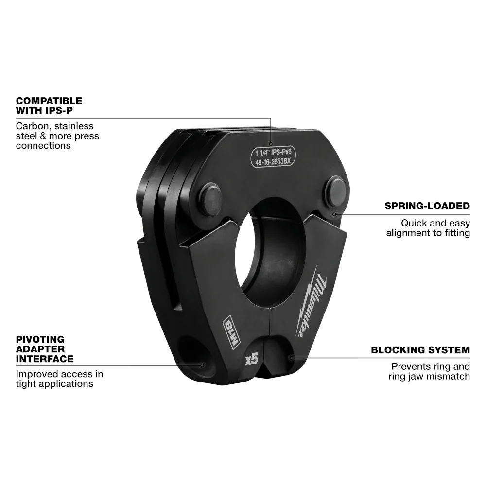 Milwaukee IPS-P Pivoting Press Ring for M12 & M18 FORCE LOGIC 49-16-2650BX - Image 78