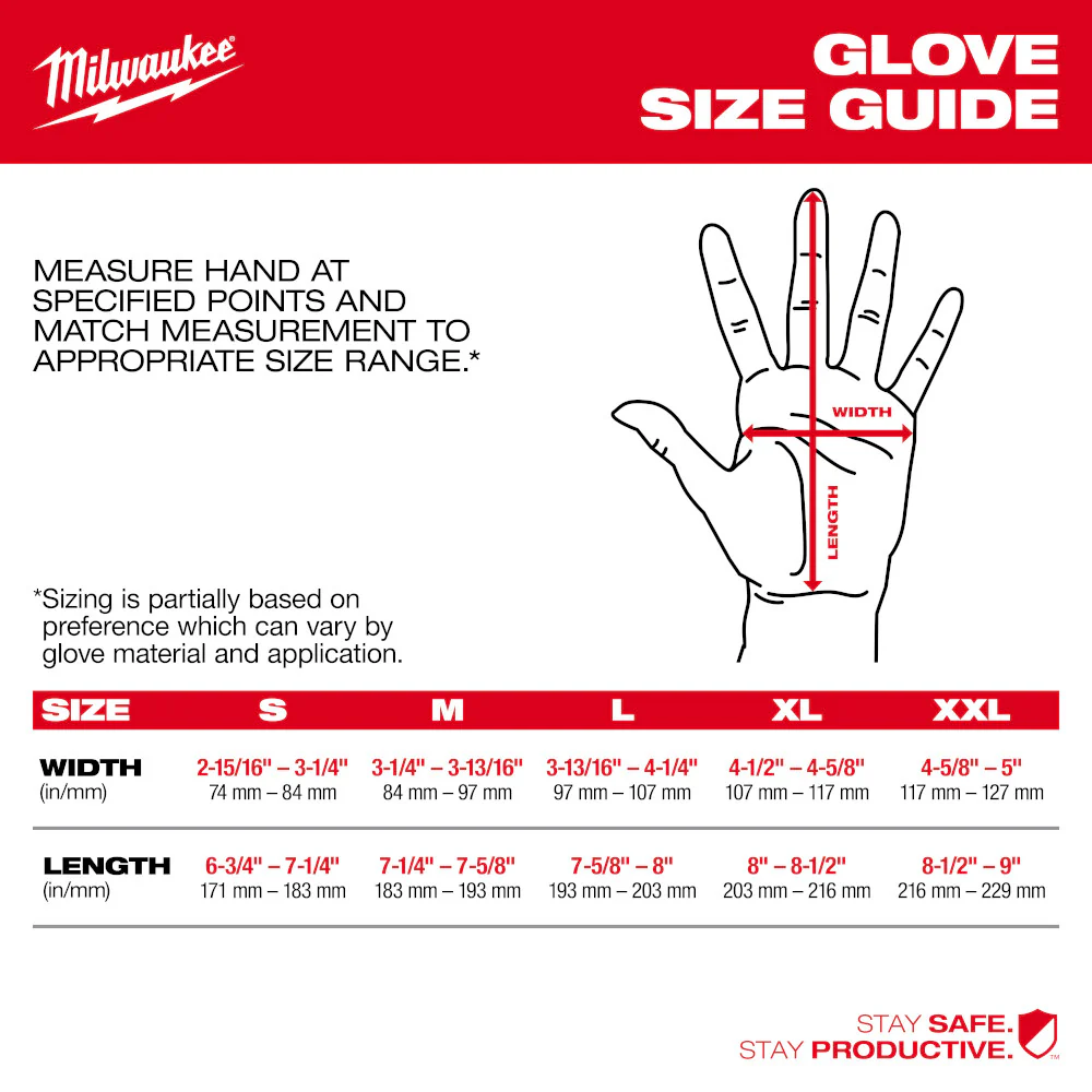 Milwaukee Lightweight Work Glove 48-73-8520 - Image 14