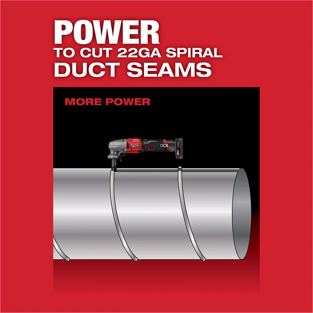 Milwaukee M12 FUEL 16-Gauge Variable Speed Nibbler M12 2476-20 + FREE  M12 REDLITHIUM XC 4.0 Extended Capacity Battery 48-11-2440 - Image 7
