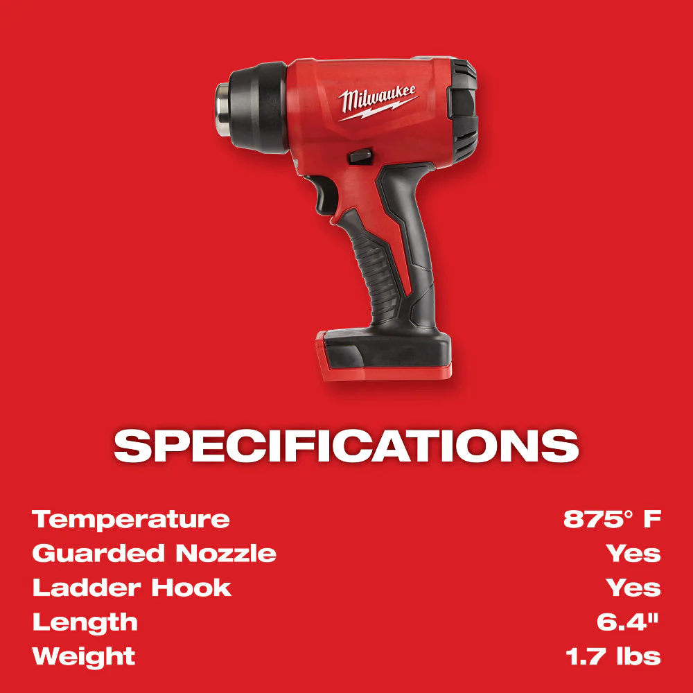 Milwaukee M18 Compact Heat Gun M18 2688-20 - Image 4