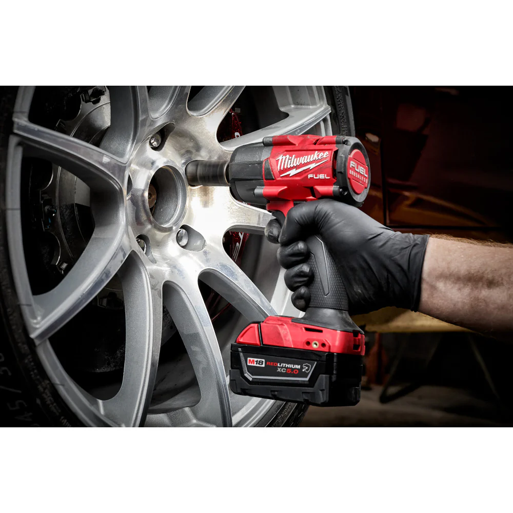 Milwaukee M18 FUEL 3/8" Mid-Torque Impact Wrench w/ Friction Ring Kit 2960-22R + FREE SHOCKWAVE Impact Duty 3/8" Drive 17PC SAE Deep Impact Socket Set in PACKOUT 49-66-6800 - Image 10