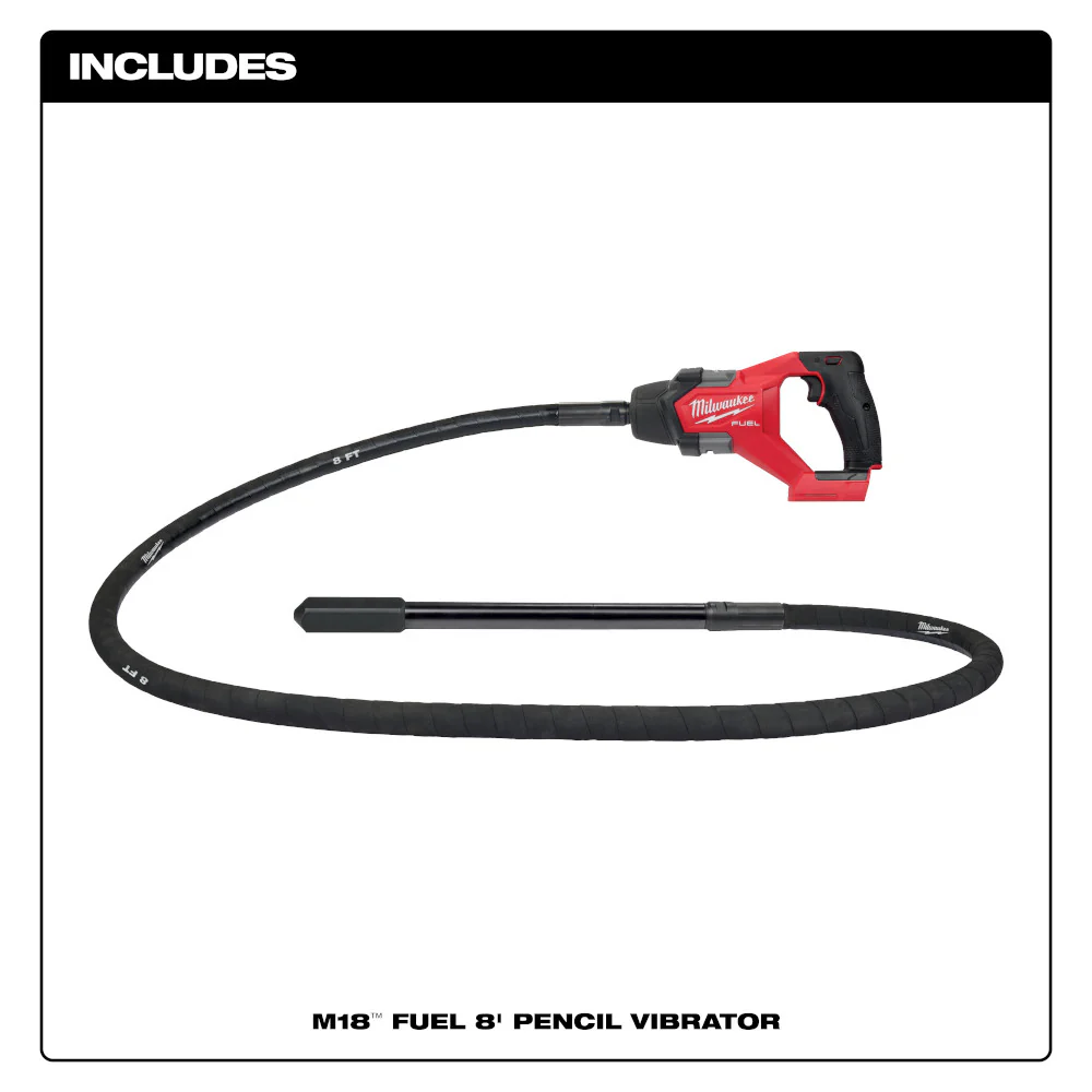 Milwaukee M18 FUEL 8 ft Concrete Pencil Vibrator M18 2911-20 P1 - Image 3