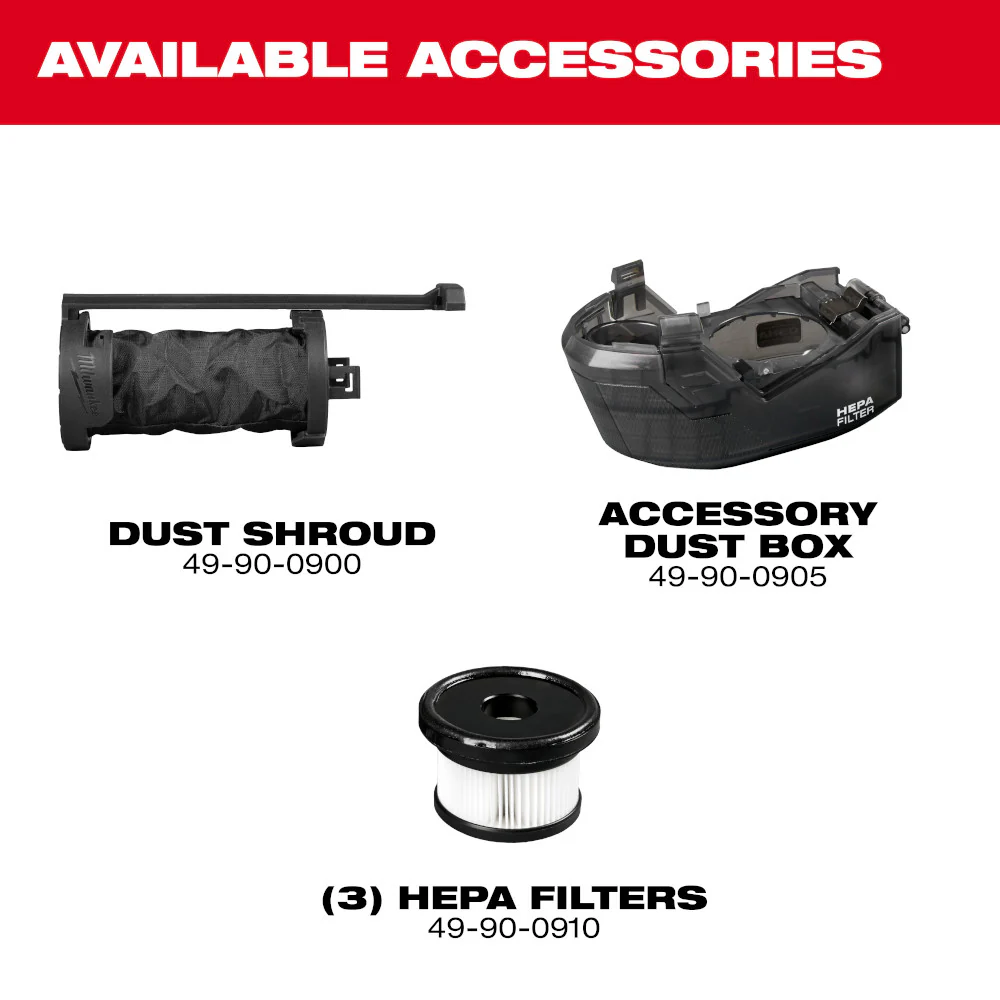 Milwaukee M18 FUEL Overhead Rotary Hammer with Integrated Dust Extraction M18 3311-22 - Image 12