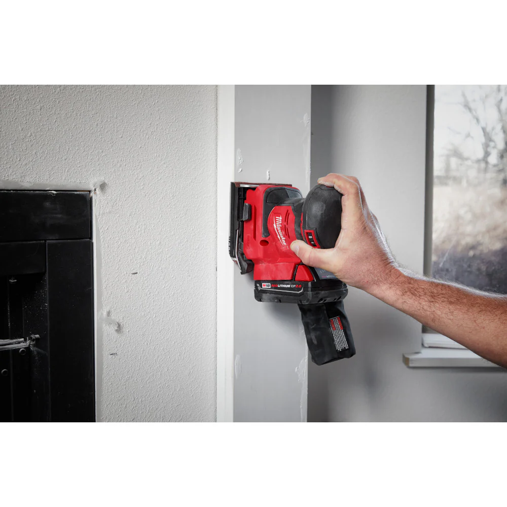 Milwaukee M18 Orbital 1/4 Sheet Sander M18 2649-20 + FREE M18 REDLITHIUM CP2.0 Compact Battery Pack 48-11-1820 - Image 8