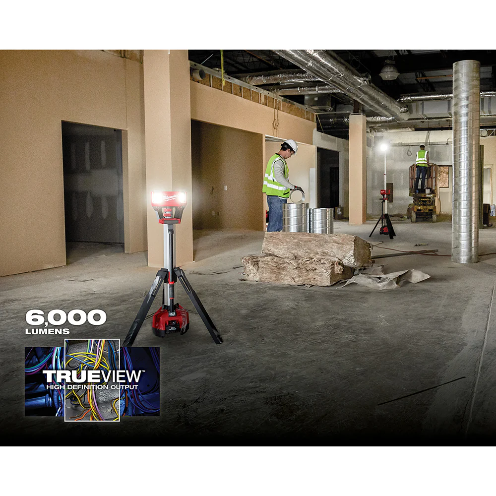 Milwaukee M18 ROCKET Tower Light/Charger 2136-20 + FREE M18 ROVER Compact Folding Flood Light w/ USB Charging 2359-20 and 48-11-1850 - Image 6