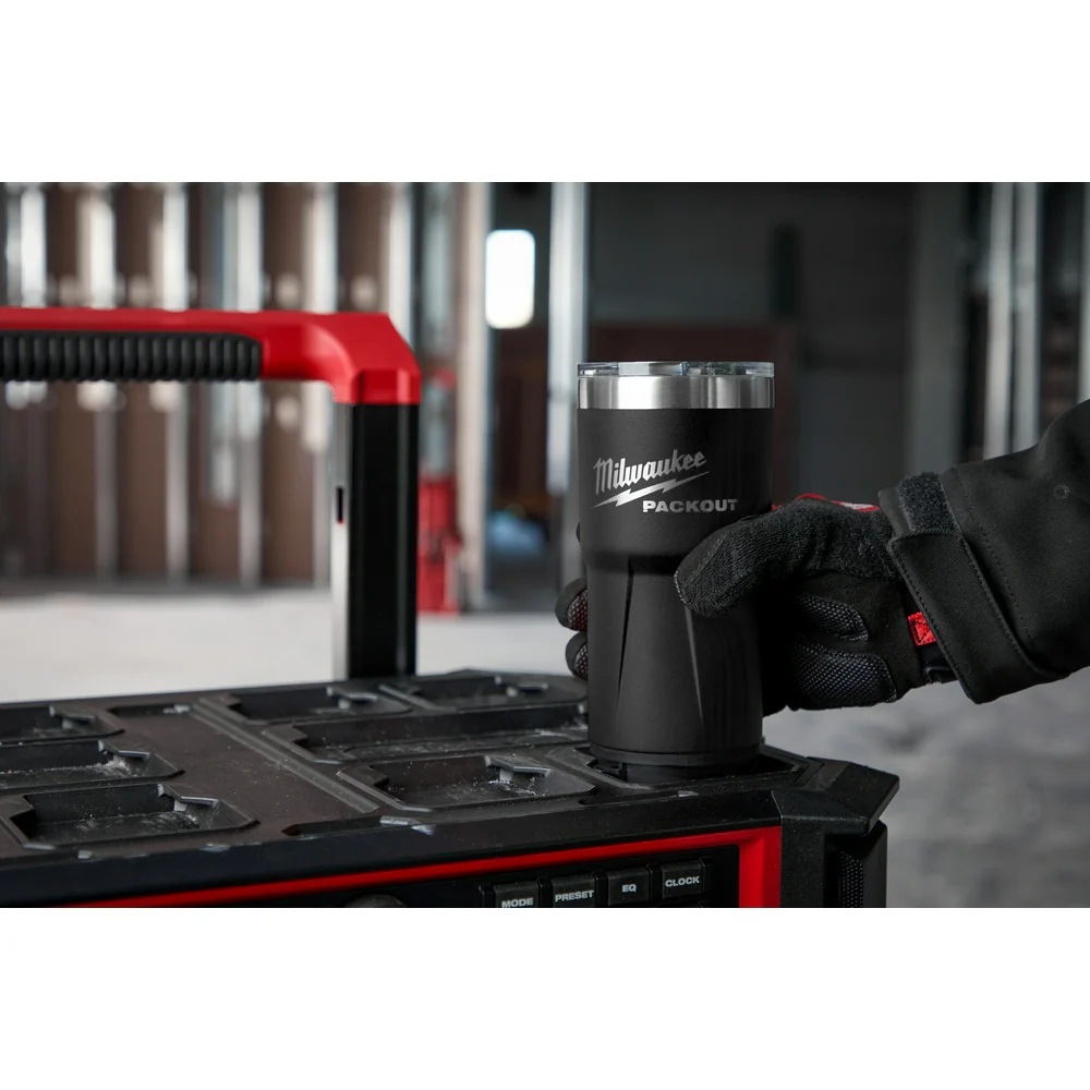 Milwaukee PACKOUT 20oz Tumbler Black 48-22-8392B - Image 6