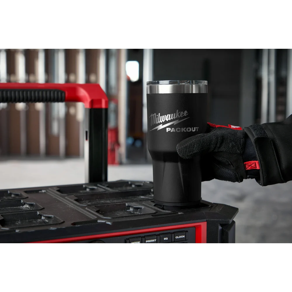Milwaukee PACKOUT 30oz Tumbler Black PACKOUT System 48-22-8393B - Image 6