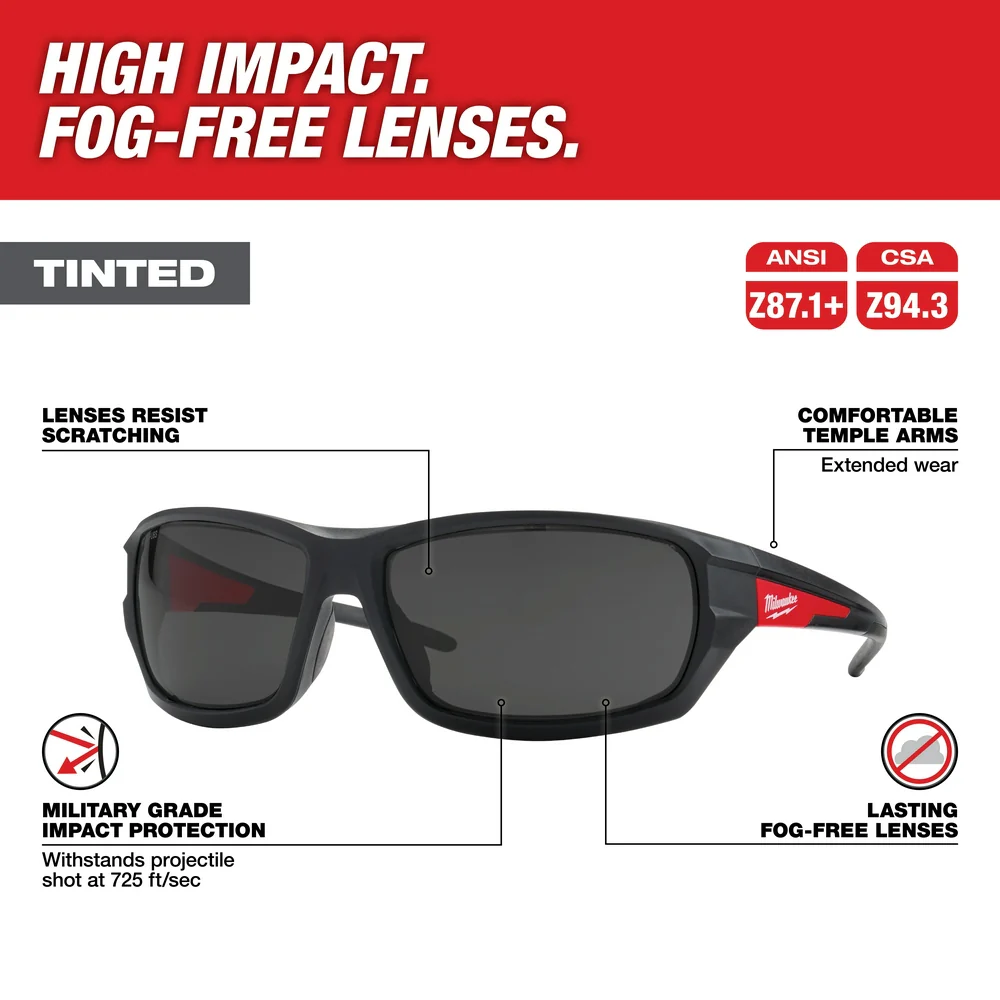 Milwaukee Performance Safety Glasses - Clear 48-73-2129 - Image 16