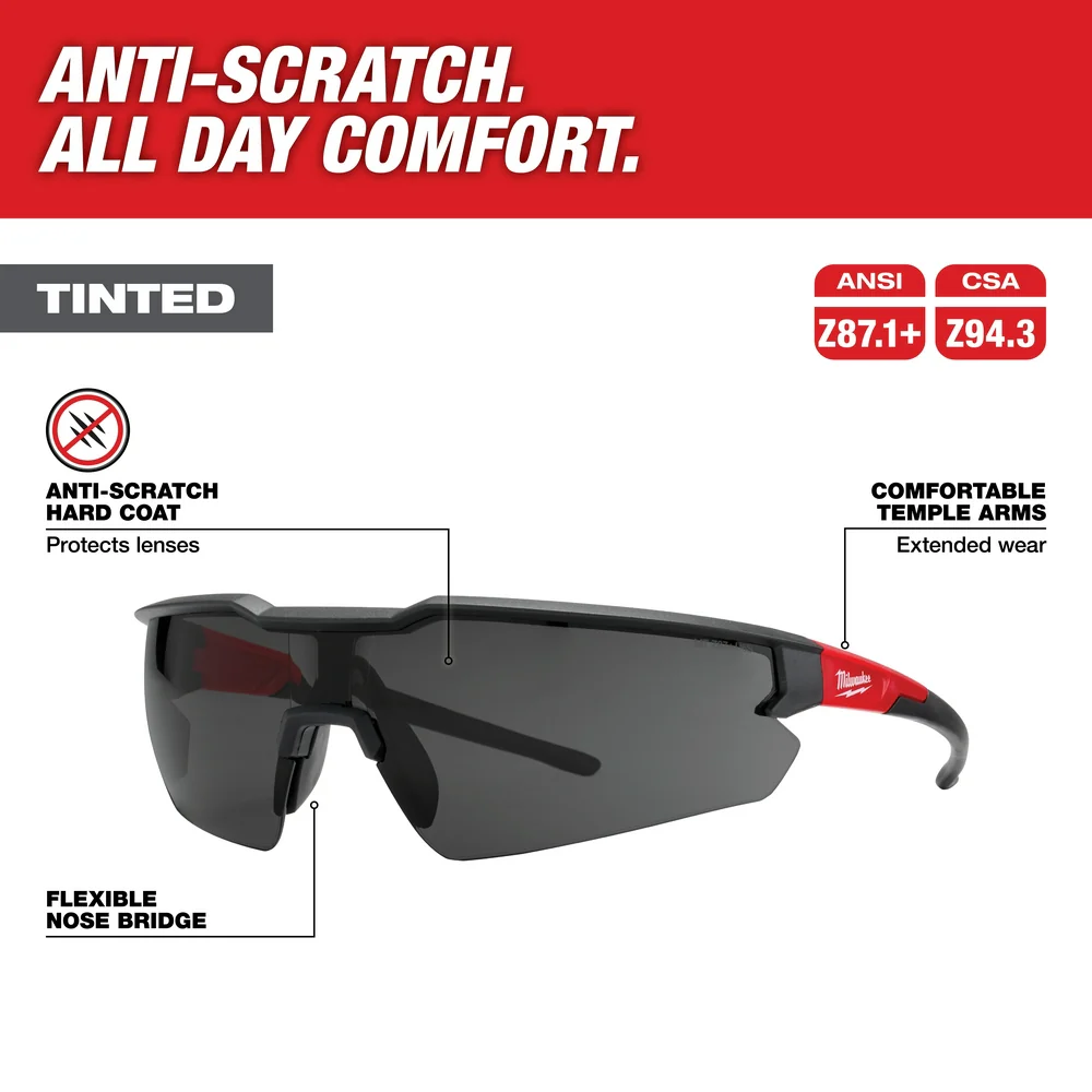 Milwaukee Anti-Scratch Safety Glasses Yellow Lens 48-73-2010 - Image 15