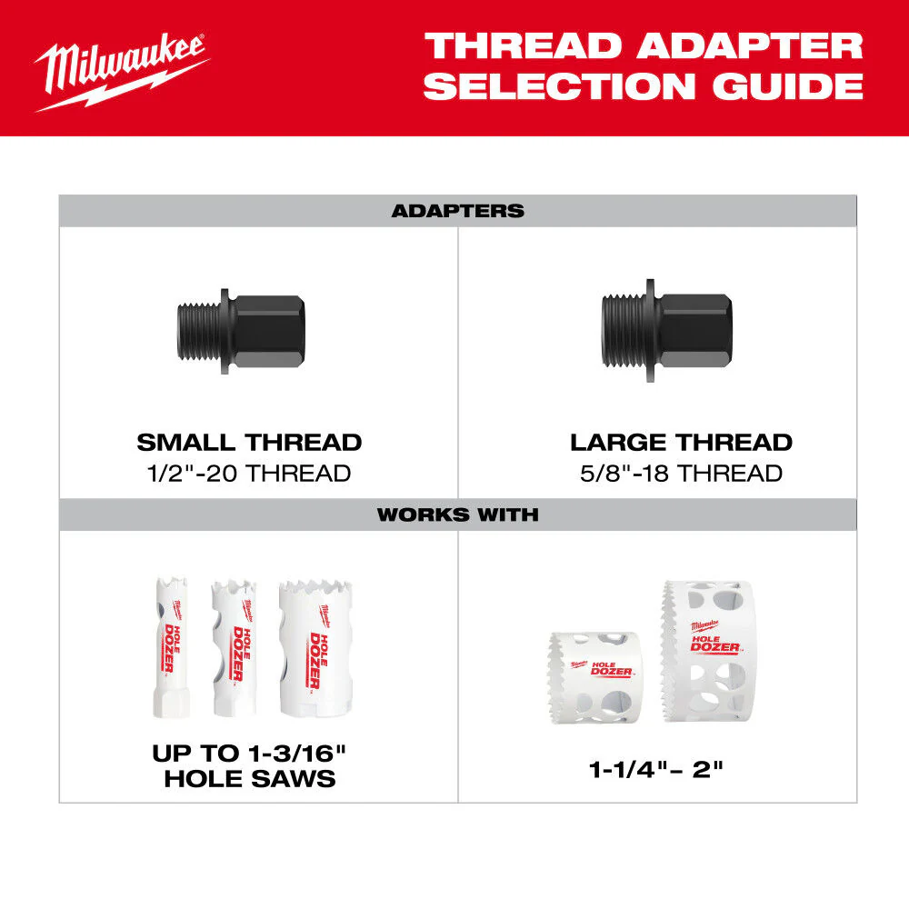 Milwaukee Small Adapters for QUIK-LOK Arbors 5-Pack 49-56-7573 P1 - Image 9